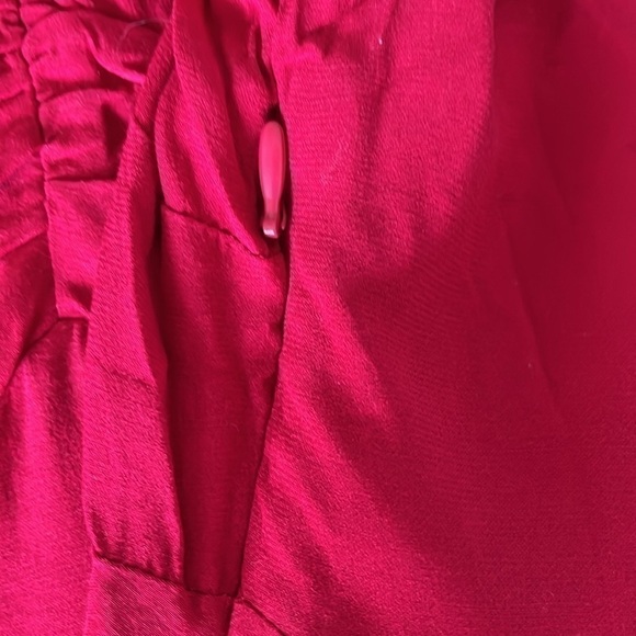 ❤️ Free People Red Dress With Zipper on Side and Working Buttons NWT - Picture 8 of 10